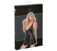 Noir - Black Snakeskin-Print Mini Dress with Top
