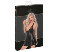 Noir - Black Snakeskin-Print Mini Dress with Top - M