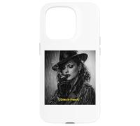 Noir Cinema Cries in French Film Movie Subtitles Meme Case for iPhone 15 Pro