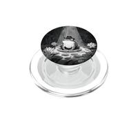 Noir Frog Detective In Fedora Hat Amphibian Art PopSockets PopGrip for MagSafe