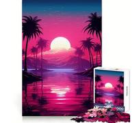 Noir Neon Nostalgia Jigsaw Puzzle 1000 Piece for Adults Brain Challenge Toy Leisure Time Clear Cut Amazing Present (38x52cm)