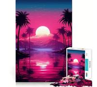 Noir Neon Nostalgia Jigsaw Puzzle 1000 Piece for Adults Brain Challenge Toy Leisure Time Clear Cut Amazing Present (38x52cm)