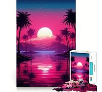 Noir Neon Nostalgia Jigsaw Puzzles for Adults1000 Pieces Strong Logic Toy Tension Relief Clear Edge Premium Gift (38x26cm)