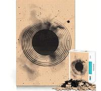 Noir Orbit for Adults 1000 Piece Puzzle Mind Challenge Toy Calm Escape Quality Cut Art Collection Piece (38x52cm)