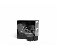 Noir Super Premium Shisha Charcoal 26mm Cubes - Natural Hookah Coal - 64 Pieces, Chemical-Free, Coconut Shell, Long-Lasting Hookah Coal for Better Flavour, Low Ash, Fast Ignition, Odourless, 1KG