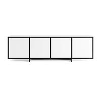 Noir TV Bench White/Black