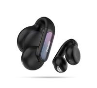 Noise Air Clips 2 Open Ear Clip-On Earbuds, 40Hr Playtime, AirWave™ Technology, Ultra Light Comfort Fit for Sports & Workouts, Low Latency, Water Resistant, Dual Pairing, 1 Year Warranty (Frost Black)