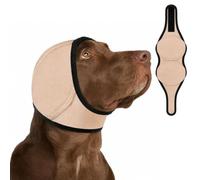 Noise Canceling Ear Wrap, Dog Ear Muffs Noise Protection, featuring a design with dedicated space for the ears.Quiet Silent Adjustable for Grooming Bathing & Swimming (Blue, Small)