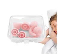 Noise Canceling Sleep Safe Earplugs | 33db Super Soft Silicone Ear Plug - Snore Blockers Soft Earplugs, Reusable Noise-Reducing, Ear Defenders Sleep Aid for Sound Reduction, Travel