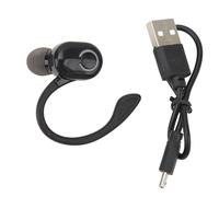 Noise Cancelling Bluetooth Headset Wireless Bluetooth Earpiece with Microphone Long Standby Ultralight for Truckers Office (Black)