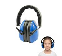 Noise-Cancelling Ear Defenders Blue - Adjustable Headband & Cushioned Ear Cups, Lightweight Foldable Hearing Protector, Up to 27 dB Reduction - Comfortable for Kids & Adults, Stylish & Portable
