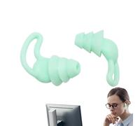 Noise Cancelling Ear Plugs | 2 Pieces Sleep Aid Silicone Earplugs for Loud Music for Party Home Office Travel Hotel Apartment Dorm Swimming