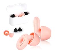 Noise Cancelling Ear Plugs for Sleeping, Swimming, Studying, Working, Concerts - 3-Layer Noise Reduction (Pink 4)