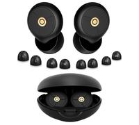 Noise Cancelling Ear Plugs for Sleeping, Travel & Work - 50dB Reusable Silicone Earplugs with 8 Soft Ear Tips, Snore Stopper & Portable Case - Airplane Essentials, Concerts, Focus(Black)