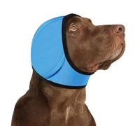 Noise Cancelling Ear Wrap,Adjustable Dog Ear Protectors,Dog No Shake Ear Muffs Noise Protection Firework Thunder Vacuum,Comfortable Quiet Dogs CalmingHoodie,for Grooming Bathing&Swimming (Blue, S)
