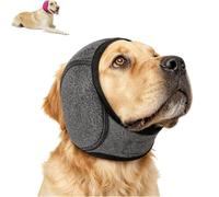 Noise Cancelling Ear Wrap, Dog Ear Muffs Noise Protection Firework Thunder Vacuum, Dog Head Wrap, Adjustable Dog Ear Protection Wrap for Dog Bathing Grooming Thunder Storm (Pink, Medium)