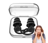 Noise Cancelling Earplugs - Reusable Hearing Protection, Comfortable Silicone Tips | High-Fidelity Sound Reduction for Sleeping, Studying, Concerts, Travel, and Daily Use, 1.5x1.5x0.71 Inches