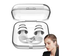 Noise Cancelling Earplugs - Soft Silicone Ear Tips, Reusable Sound Blockers | Effective Hearing Protection for Sleep, Work, Music Events, Flying, and Everyday Noise Control, 1.5x1.5x0.71 Inches