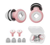 Noise Cancelling Silicone Reusable Ear Plug for Sleeping Snoring Blocking 25 to 33dB Noise Reduction Ergonomic Design (Pink)