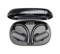 Noise Cancelling Wireless Earbuds with Smart Case - IPX5 Waterproof Sleep Headphones 9D Deep Bass 6H Playtime Skin Color(Black)