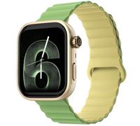 Noise ColorFit Pro 6 Smart Watch - Magnetic Lime, Silicone Strap, Green,Patterned