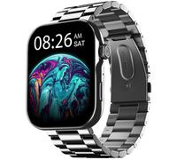 Noise ColorFit Ultra 3 Smart Watch - Elite Silver with Metal Strap, Silver/Grey