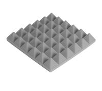 Noise Dampening Panels 30 * 30CM, High-density Sound Proof Panels 50MM, Yellow Red Gray Acoustic Foam Panel 12pcs(Gray)