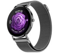 Noise Diva 2 Fashion Smart Watch for Women - Sleekest Dial, 36mm AMOLED Display, Snug Fit, Improved Female Cycle Tracker, BT Calling, Sleep Tracking, AI Voice Assistant, Password Protection-Black Link