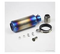 Noise Eliminator 51mm 60mm Left Right Dual Side Motorcycle Exhaust Escape Muffler With DB Killer For Pcx125(M 60mm)