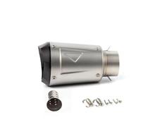 Noise Eliminator For Z900RS Motorcycle Exhaust DB Killer Escape Muffler 60mm(Silver)