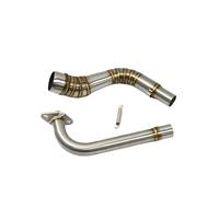 Noise Eliminator Motorcycle Exhaust Pipe Front Slip-On Full System For NMAX 155 125 SMAX155 Scooter(A)