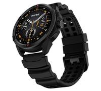 Noise Endeavour Pro Outdoor Rugged Military Smart Watch, Titanium Alloy Bezel, Dual-Band GPS, 164ft Water Resistance, 28 Days Battery on Standby, AI Companion, for iOS & Android (Carbon Black)