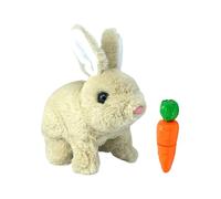 Noise for Baby My Realistic Bunny Realistic Bunny For Kids Perfect Impersonator Of Bunny Kind Bunny Toys For Kids Jumping Twitching And Shaking Ears Handmade Interactive Easter Eggs for (C, One Size)