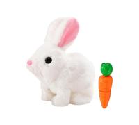 Noise for Baby My Realistic Bunny Realistic Bunny For Kids Perfect Impersonator Of Bunny Kind Bunny Toys For Kids Jumping Twitching And Shaking Ears Handmade Interactive Easter Eggs for (A, One Size)