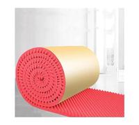 Noise Insulation Soundproofing Foam, 7cm Thick Self-Adhesive Egg Crate Sound Proof Acoustic Foam Panels, Easy To Cutting Acoustic Boards (Color : Red, Size : 15m)