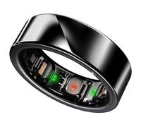 Noise LUNA Ring (Buy Sizing Kit First) - Most Accurate Smart Ring, Track Sleep, Activity, Readiness, Stress, Menstrual Health And More - Upto 6 Days Battery - Size 12 - Midnight Black