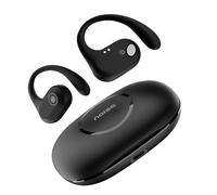 Noise Pure Pods Wireless Open Ear Earbuds with AirWave™ Technology,Up-to 80H Playtime,Quad Mic with ENC,16mm Neodymium Dynamic Driver,Detachable Pure Band,BTv5.3 (Power Black)