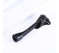 Noise Reducing Door Stopper with Zinc Alloy Lever and Non Slip Rubber Foot for Convenient Use (Black)
