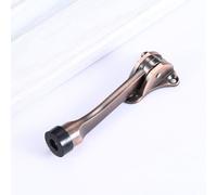 Noise Reducing Door Stopper with Zinc Alloy Lever and Non Slip Rubber Foot for Convenient Use (Red Bronze)