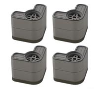 Noise Reducing Washer Mats Grey 9.2cm Simple Fit(B) | Made from PP, grey finish, resists moisture, easy to clean, fits standard dryer feet