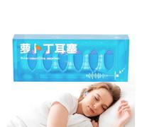 Noise Reduction Earplugs | 6 Pieces Noise Cancelling Ear Plugs for Sleeping | Carrot Shape Reusable Hearing Protection Sound Blocking Waterproof for Swimming