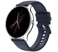 Noise Twist Go Smart Watch 1.39" Display, TruSyncᵀᴹ BT Calling, Glossy Metal Finish, 150+ Watch Faces, IP68, Sleep Tracking, 100+ Sports Modes, Smart Watch for Men and Women (Silver Blue)