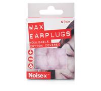Noise-X Earplugs Wax Cotton 6Pr