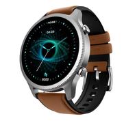 NoiseFit Halo 1.43" AMOLED Display, Bluetooth Calling Round Dial Smart Watch, Premium Metallic Build, Always on Display, Smart Gesture Control, 100 Sports Modes (Vintage Brown)