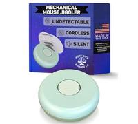 Noiseless Mouse Jiggler, Cordless Device (No ON/OFF Switch, Ultra Low Power) No USB, No Software Required-Keeps Computer Awake - Mechanical and Undetectable Mouse Mover (FIJI)