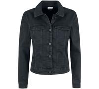 Noisy May Debra Black Wash Denim Jacket Denim Jacket black XXL