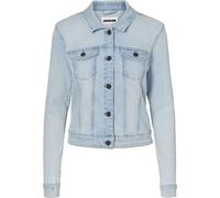NOISY MAY Nmdebra L/S Denim Jacket LB BG Noos Women's Denim Jacket, Light Denim Blue, L