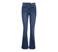 Noisy may Women's NMSALLIE HW Flare Jeans VI021MB NOOS Jeans, Opacity, Medium Blue Denim, 26/32
