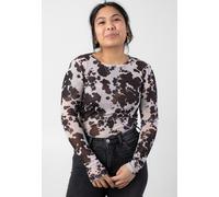 Noisy May - Judith Mesh Black Cow - Top - black - XS - 95% Polyester, 5% Elastane XS
