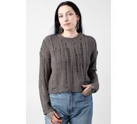 Noisy May - Mary O Neck Charcoal Gray - Pullover - grey - S - 100% Polyester S